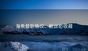 海角最新热议：粉丝必收藏