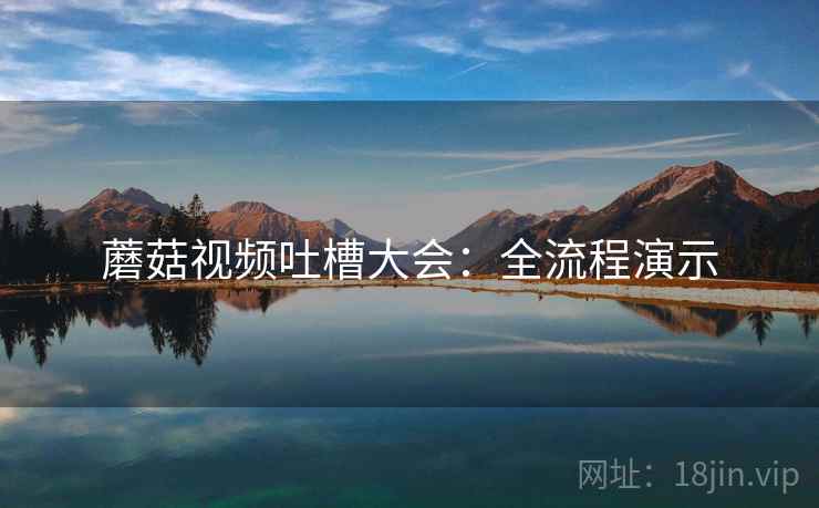 蘑菇视频吐槽大会：全流程演示