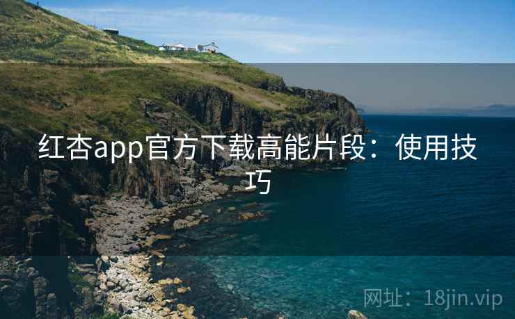 红杏app官方下载高能片段：使用技巧